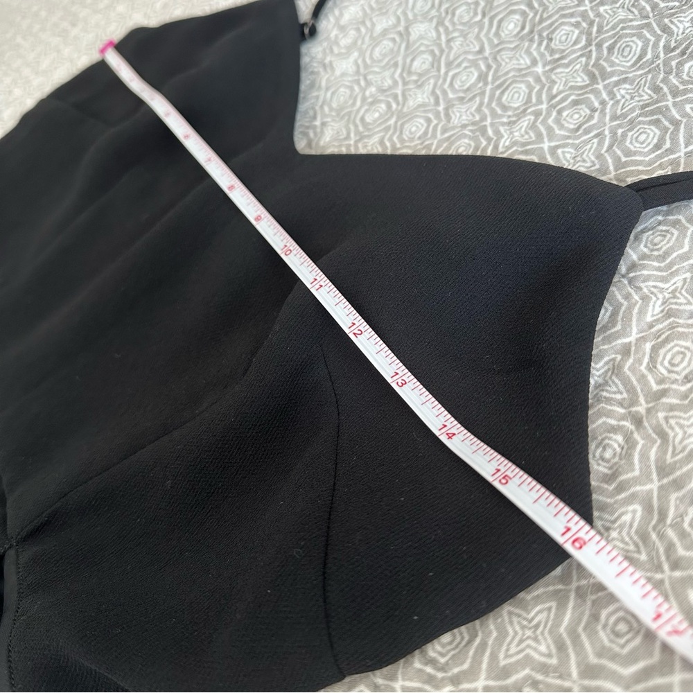 Maeve Anthropologie Black Magdalena Jumpsuit Strappy V-Neck Wide Leg Size 2 - Picture 8 of 15